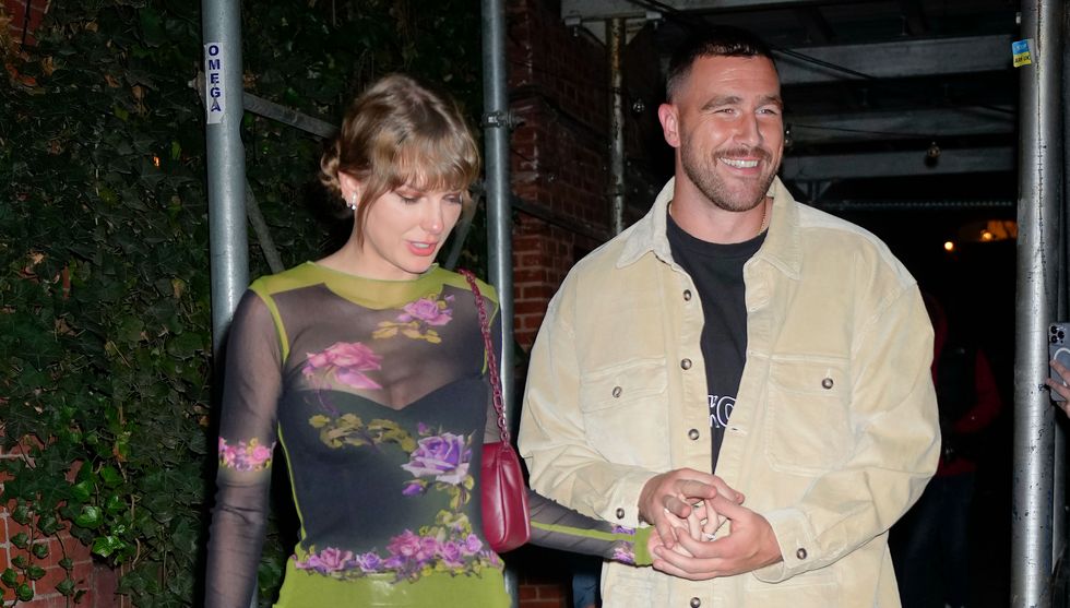 new york, new york october 15 taylor swift and travis kelce have dinner at waverly inn on october 15, 2023 in new york city photo by gothamgc images