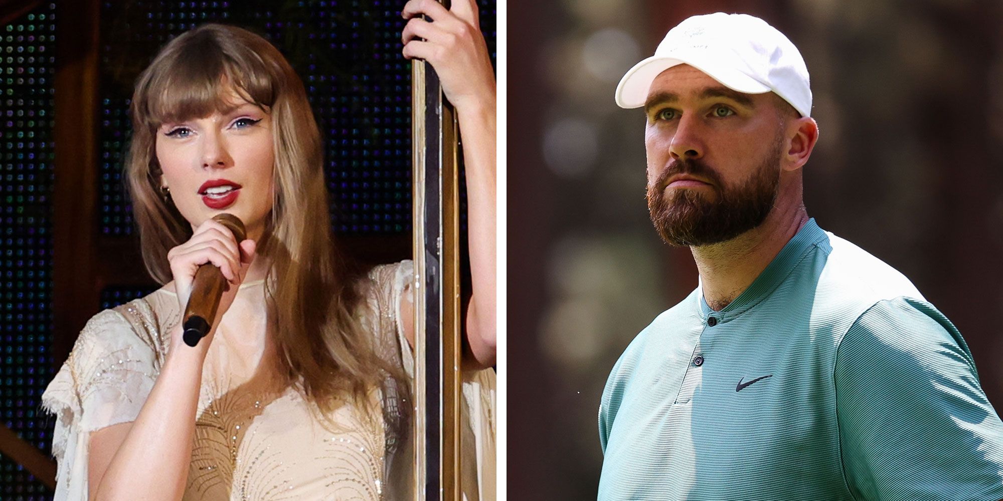 See Travis Kelce And Taylor Swift Make A Cuddly Exit From Her Second ...