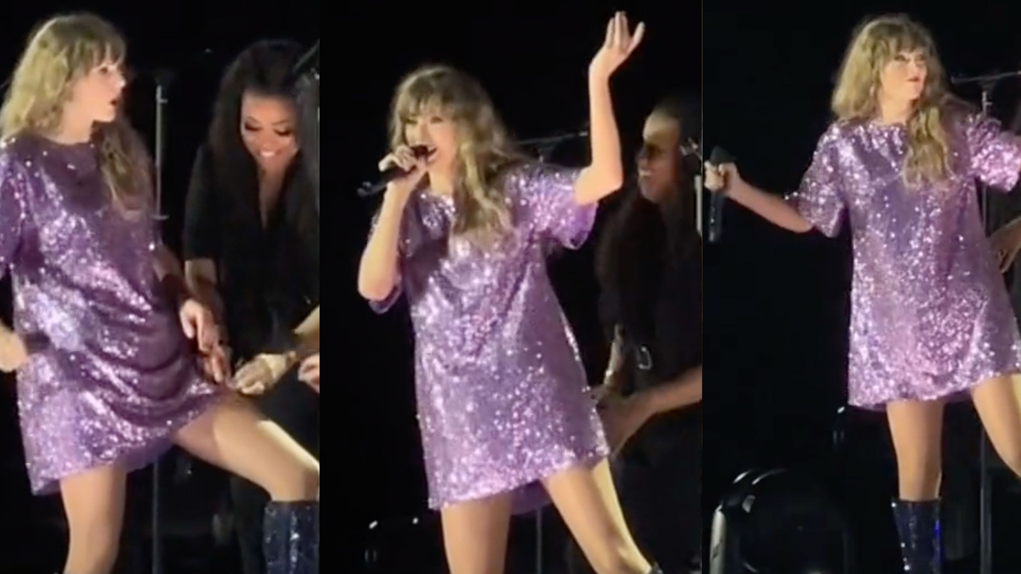 Taylor Swift Handles Wardrobe Malfunction With Grace During Ongoing
