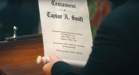 taylor swift's will and funeral photo