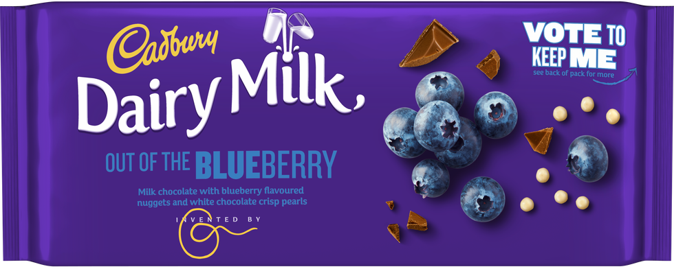 cadbury launches three new dairy milk  bars and one of them is blueberry flavour