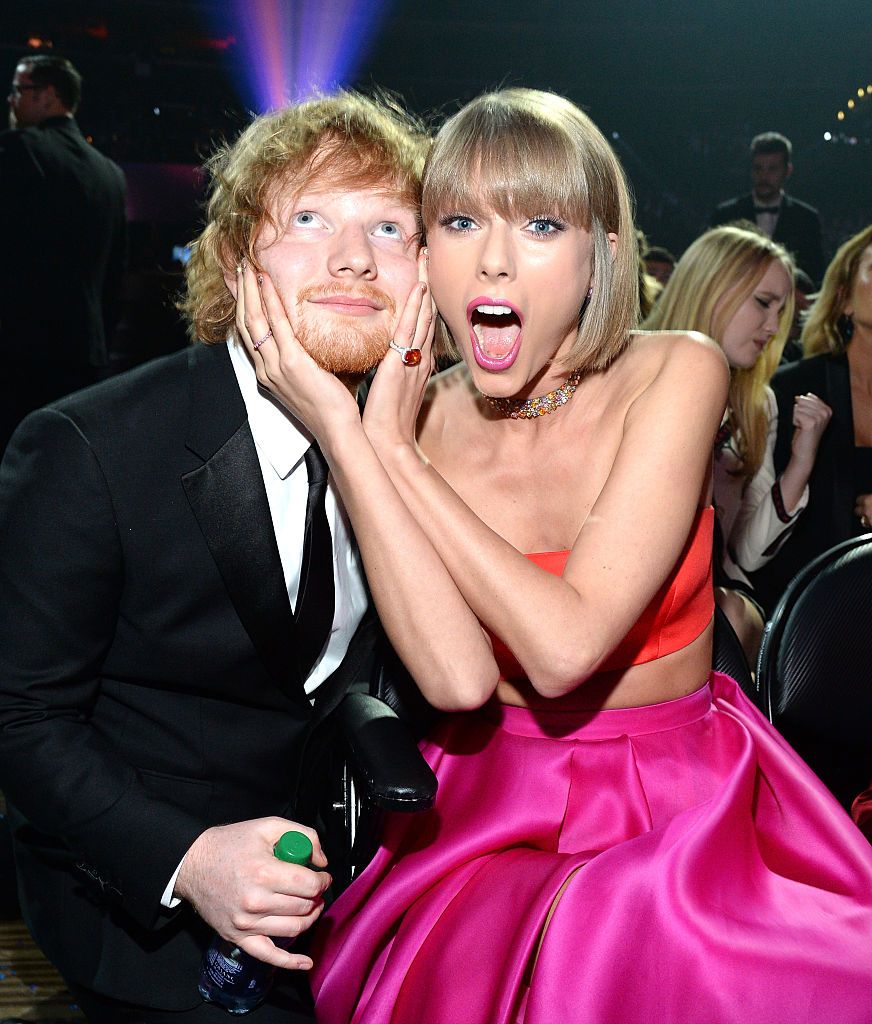 Taylor Swift and Ed Sheeran at the Grammys