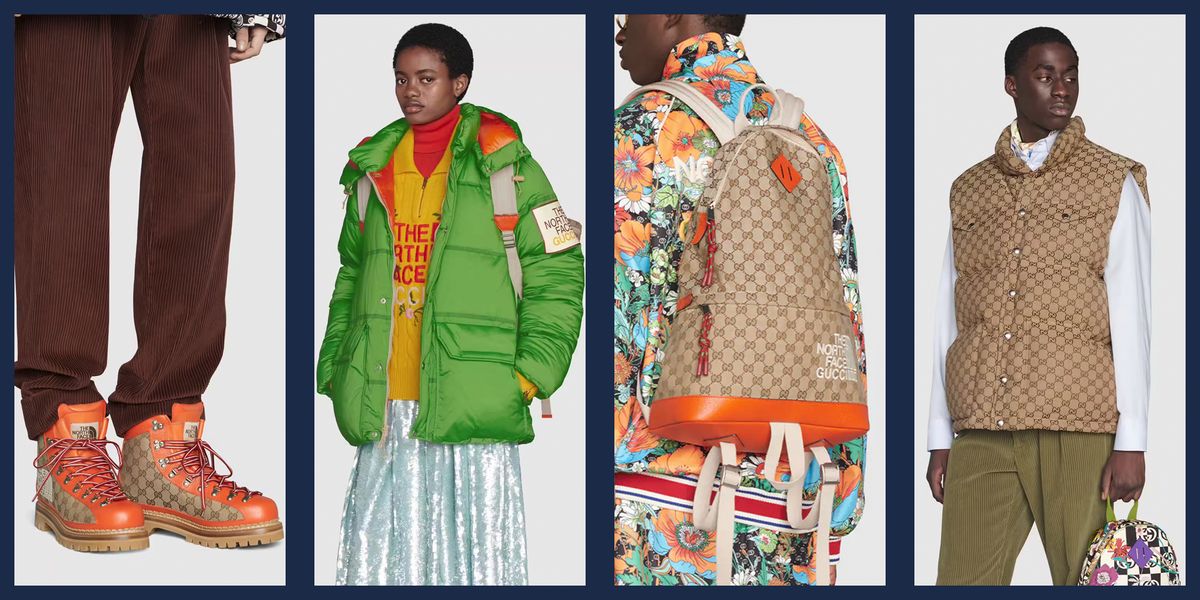 Gucci Think/thank Puffer Jacket in Orange for Men