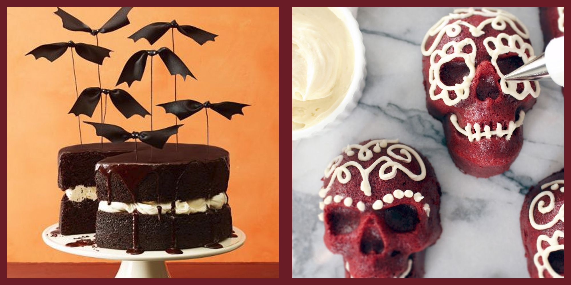 Skull cake covered in gold drip, Food & Drinks, Homemade Bakes on Carousell