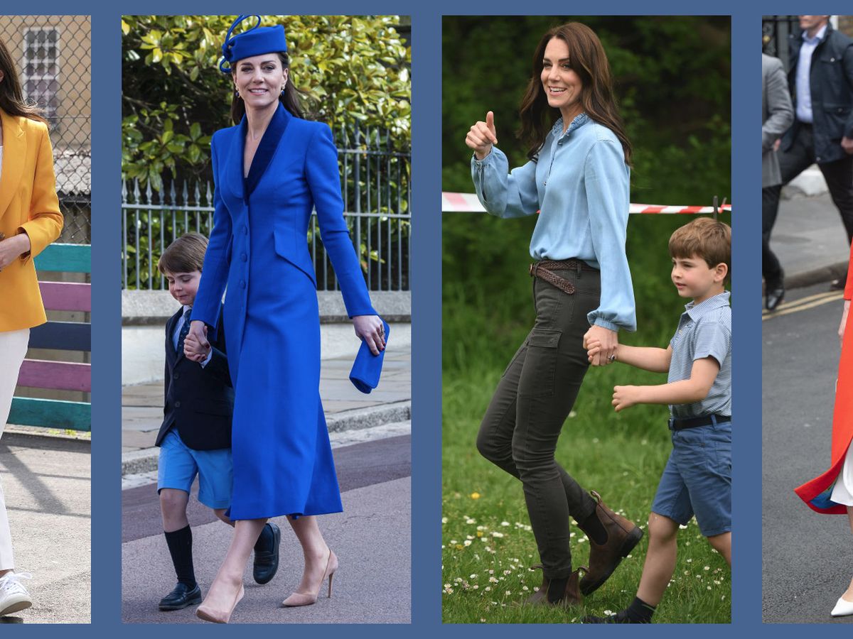 Kate Middleton Visits Air Force in Suede Gianvito Rossi Pumps