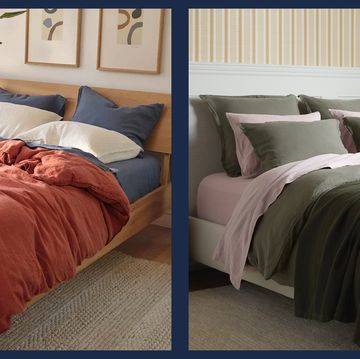 a collage of a bed and a bed