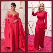 red gowns oscars 2022