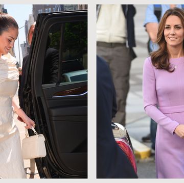 a collage of selena gomez and kate middleton