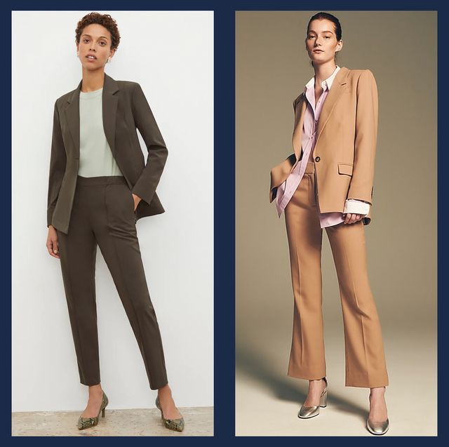 Lavender Pant Suit for Women, Office Pant Suit Set for Women, Blazer Suit  Set Womens, High Waist Straight Pants, Blazer and Trousers Women 