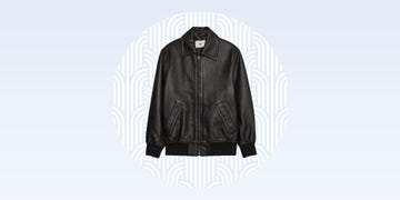 banana republic leather bomber jacket review