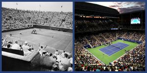 Sport venue, Stadium, Tennis court, Tennis, Arena, Audience, Sports, Crowd, Ball game, Atmosphere, 