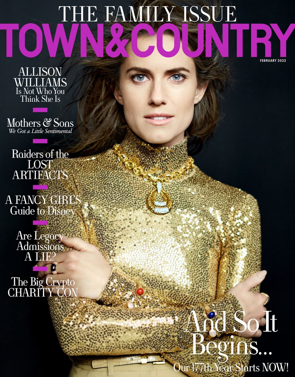 allison williams town and country magazine february 2023