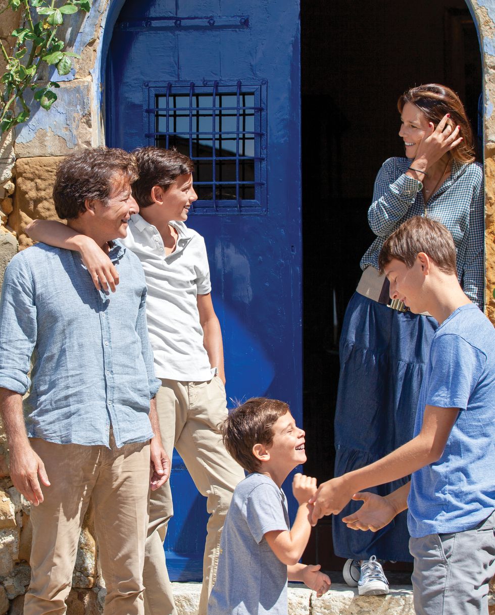 Alberto and Francesca Tasca d’Almerita with their sons