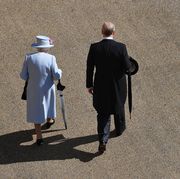 prince andrew with queen elizabeth, may 21, 2019
