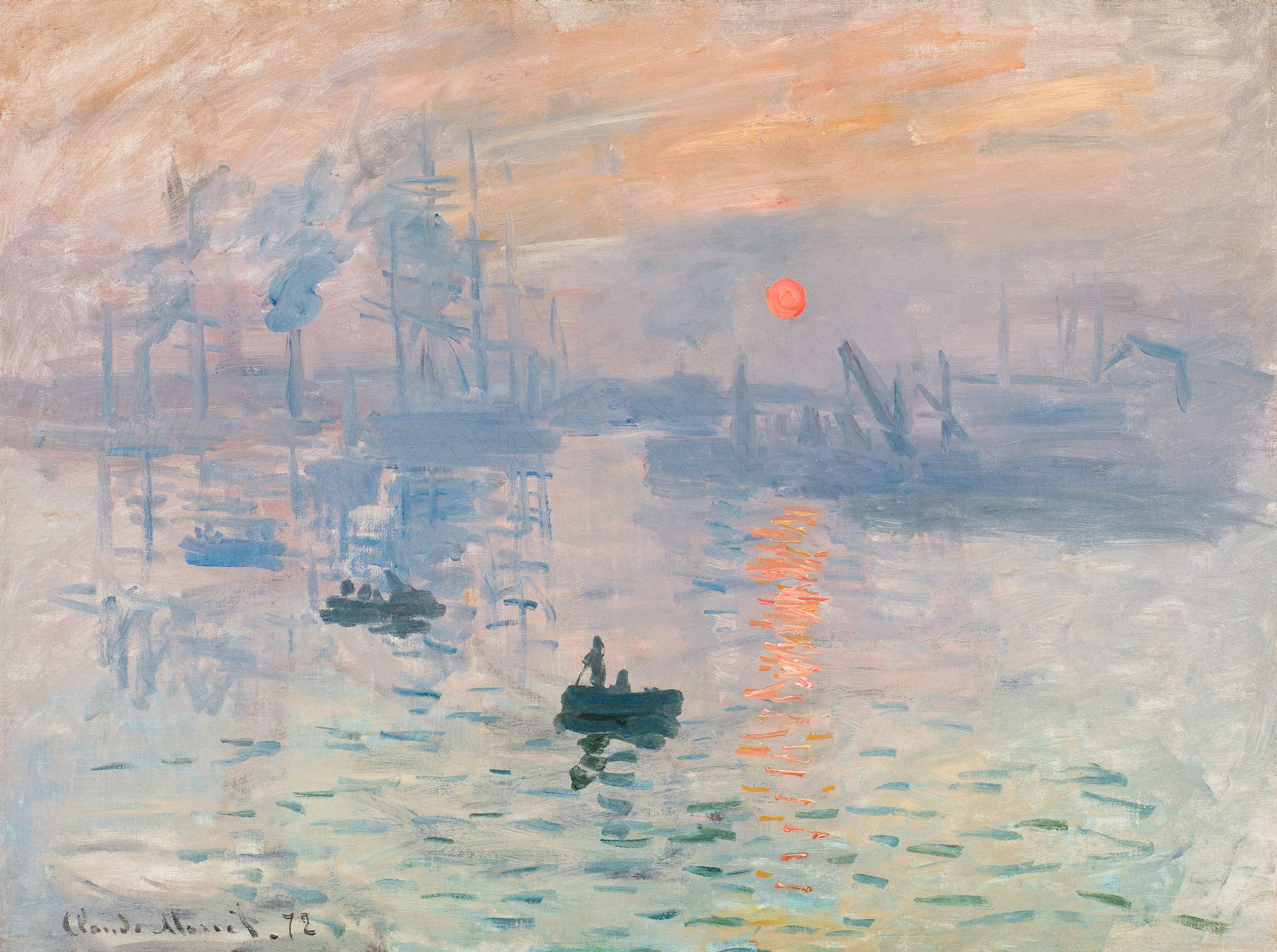 See Claude Monet s Impression Sunrise in the Paris 1874