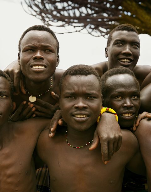 People, Tribe, Black, Human, Barechested, Adaptation, Fun, Smile, Chest, 