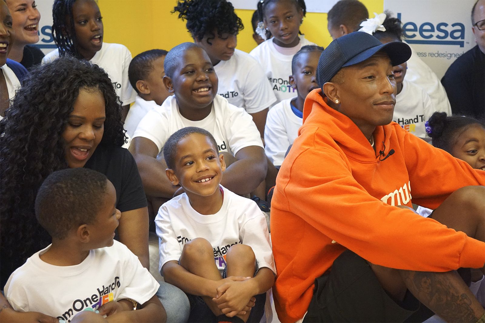 41 Pharrell Williams Host Charity Shopping Event For Children