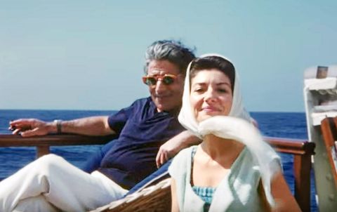 maria by callas, from left aristotle onassis, maria callas, 2017 © sony pictures classics  courtesy everett collection