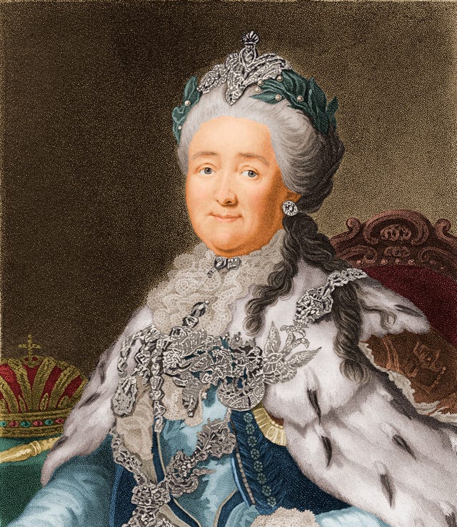 circa 1790 portrait of catherine ii of russia 1729 1796 german born empress of russia 1762 96 photo by stock montagestock montagegetty images