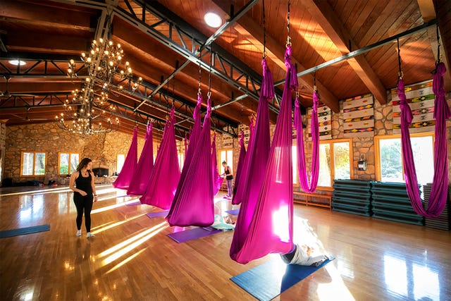 aerial yoga rancho la puerta mexico luxury health retreat