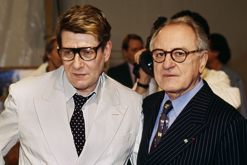 pierre berge and yves saint laurent