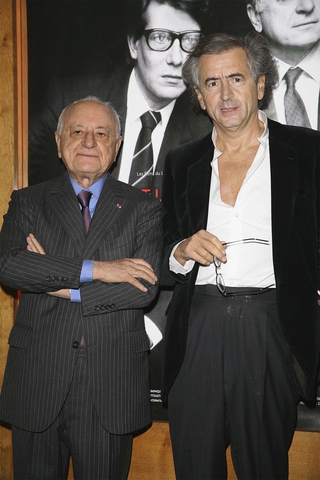 Bergé with author Bernard-Henri Lévy​