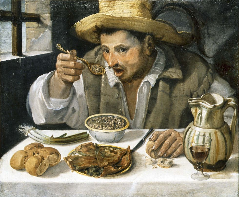 Carracci's 16th-century The Bean-Eater 