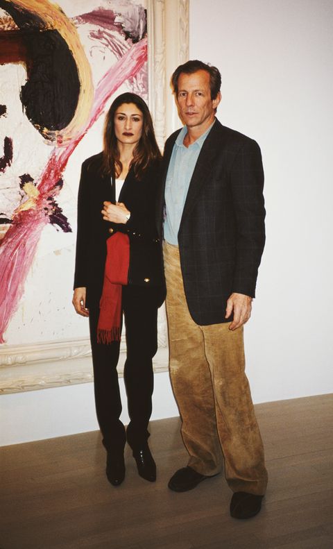 american artist, photographer, and writer peter beard and his wife, nejma khanum attend the opening of the julian schnabel show at the pace gallery, new york city, usa, circa 1994 photo by rose hartmanarchive photosgetty images