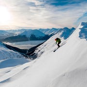 Chasing powder in western Alaska. chasing powder in western alaska