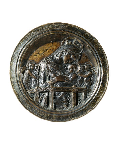 Virgin and Child with Four Angels, by Donatello, Florence, Italy, late 15th century