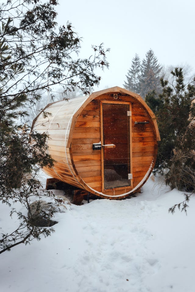 sauna at wander the resort in ontario canada