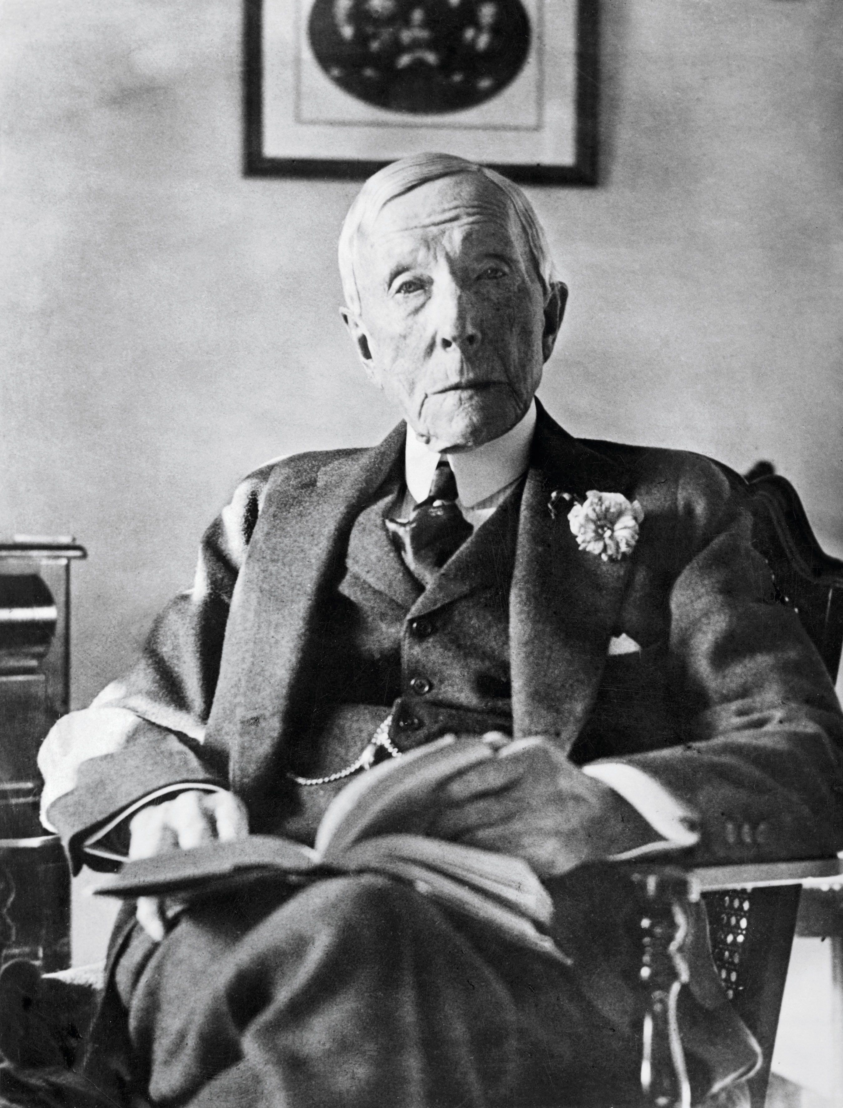 Elderly John D. Rockefeller by Bettmann