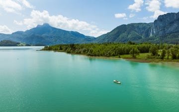 De Mondsee in de Oostenrijkse regio Obersterreich