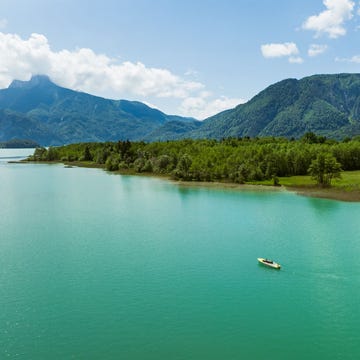Oostenrijks merenparadijs Salzkammergut De Mondsee in de Oostenrijkse regio Obersterreich