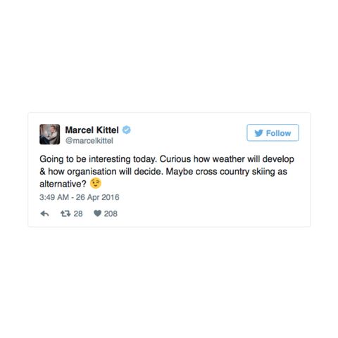 Marcel Kittel's Twitter account