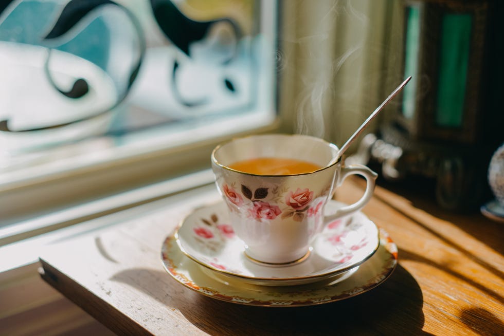 tea cup steaming
