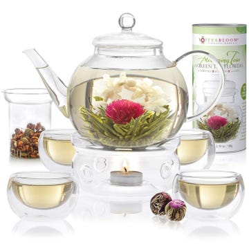 Flowering tea, Teapot, Product, Lid, Tea, Tableware, Chinese herb tea, Vietnamese lotus tea, Tea set, Drink, 