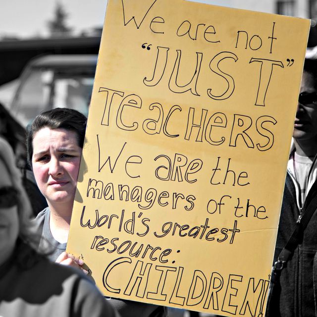teacher protest