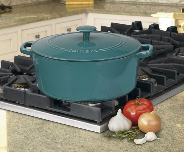 Cuisinart's highly-rated cast iron casserole dish is yours for $60