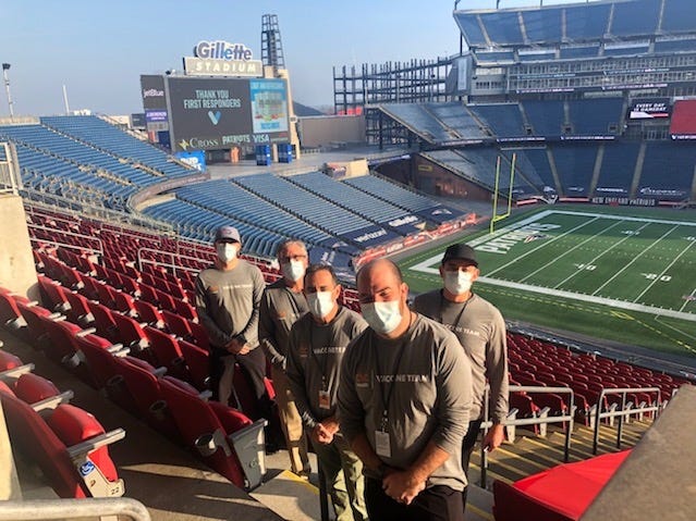 race organizer dmse sets up vaccination operations at gillette stadium