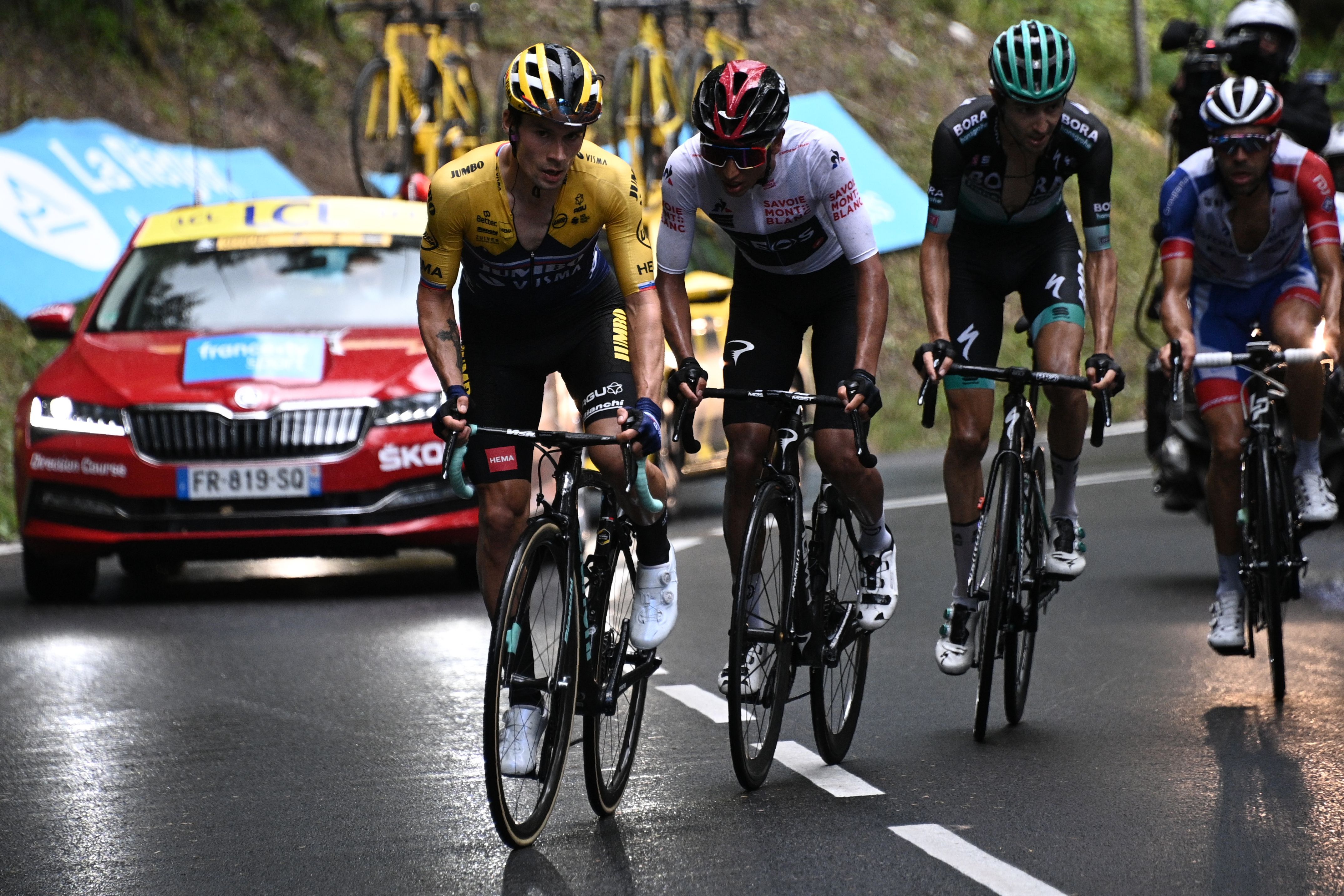 Hailstorm Pummels Cyclists in Crit rium du Dauphin Hail Injures