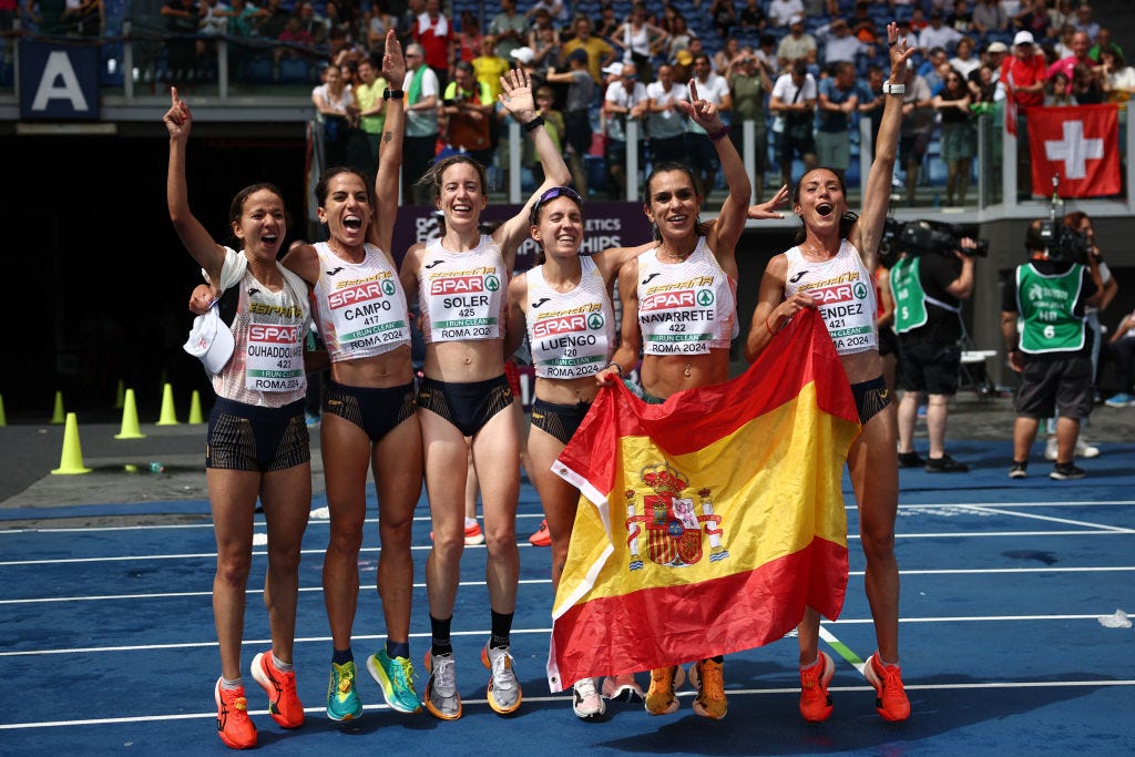 preview for Bronce femenino en la media maratón del Europeo de Roma: "Los últimos metros nos gritaban: '¡Un segundo!'"