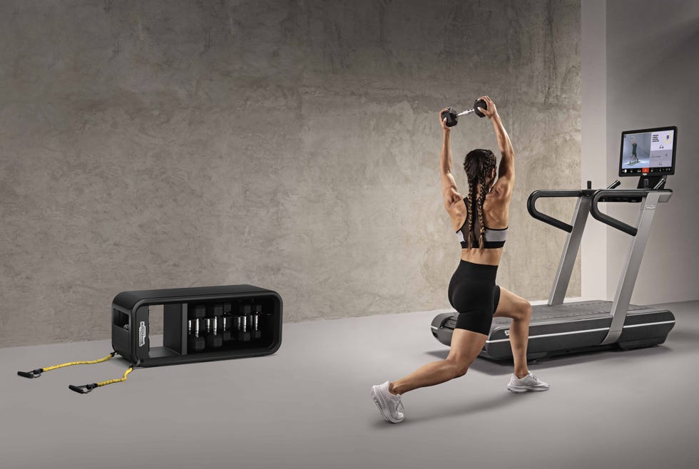 a person lifting weights