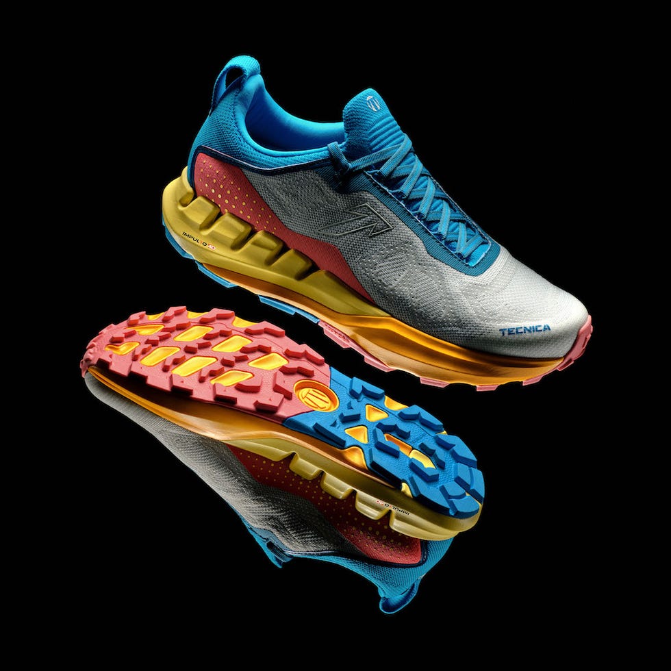 sport shoe featuring a colorful design and advanced traction