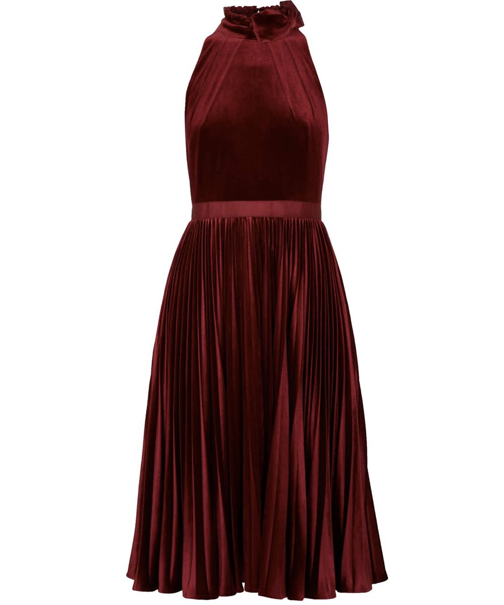 Ted baker red velvet sales dress