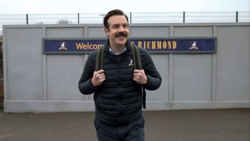 jason sudeikis as ted lasso in apple tv's ted lasso