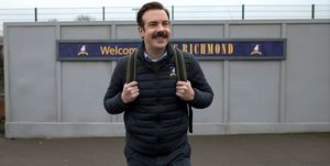 jason sudeikis as ted lasso in apple tv's ted lasso