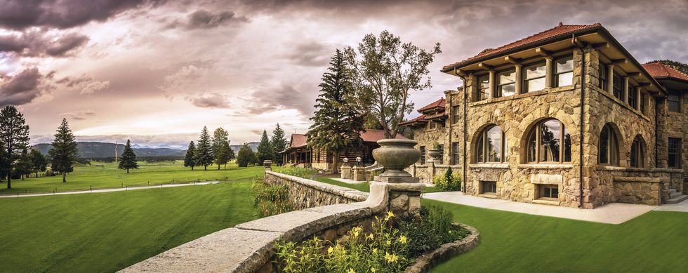 the 25,000 square foot stone guest mansion casa grande is ted turner’s former residence