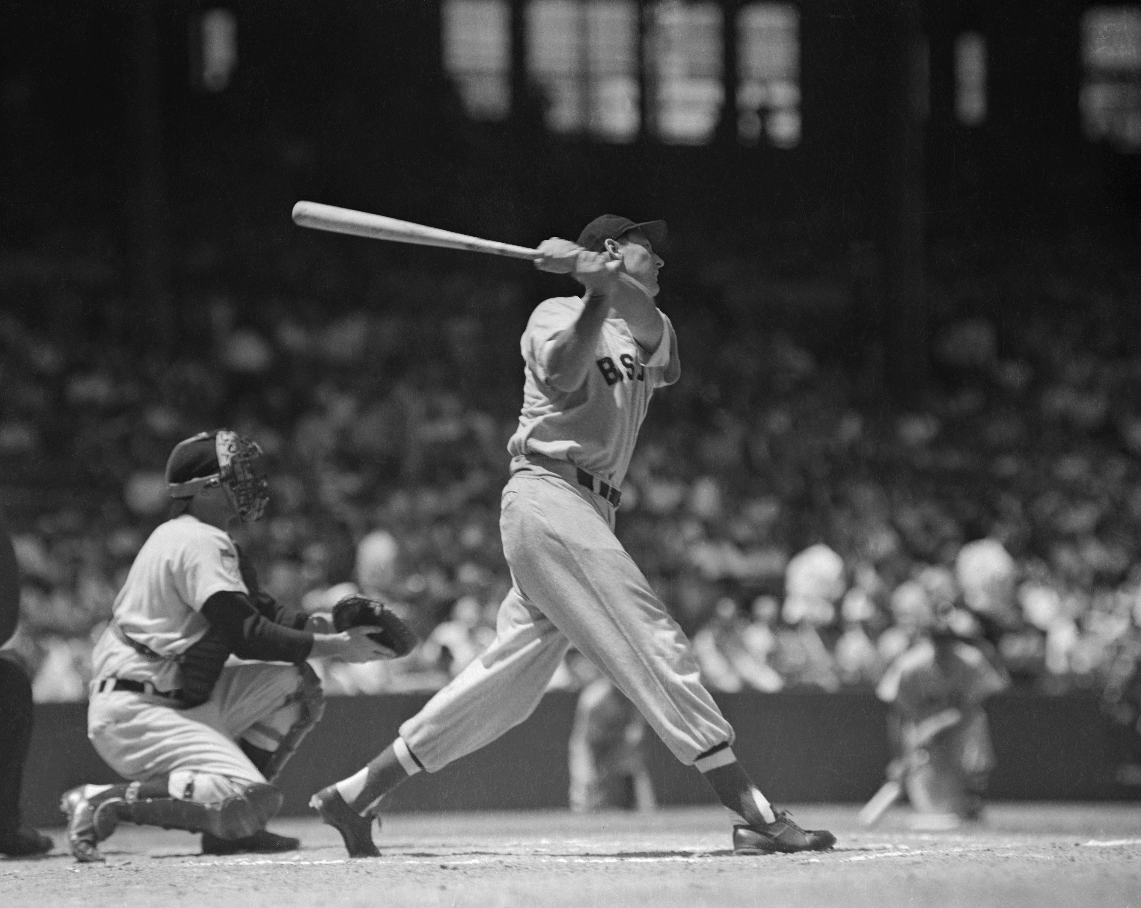 Pete Rose Hitting The Ball In Game by Bettmann