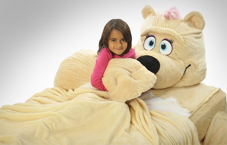 giant teddy bear bed